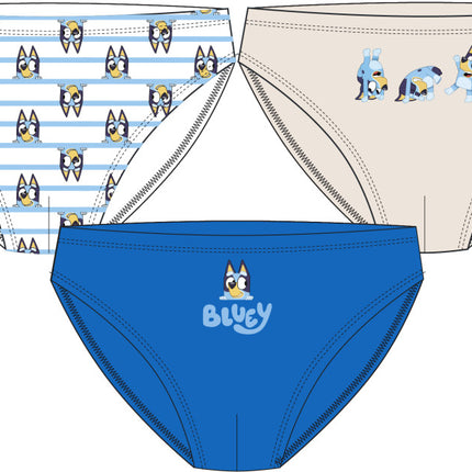 Bluey gyerek fehérnemű, alsó 3 darab/csomag 3 - 8 év / 98 - 128 cm
