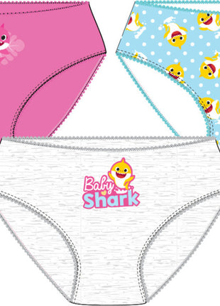 Baby Shark Yellow gyerek fehérnemű, bugyi 3 darab/csomag 4 - 5 év / 92 - 110 cm