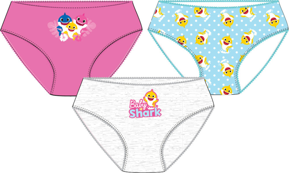 Baby Shark Yellow gyerek fehérnemű, bugyi 3 darab/csomag 4 - 5 év / 92 - 110 cm