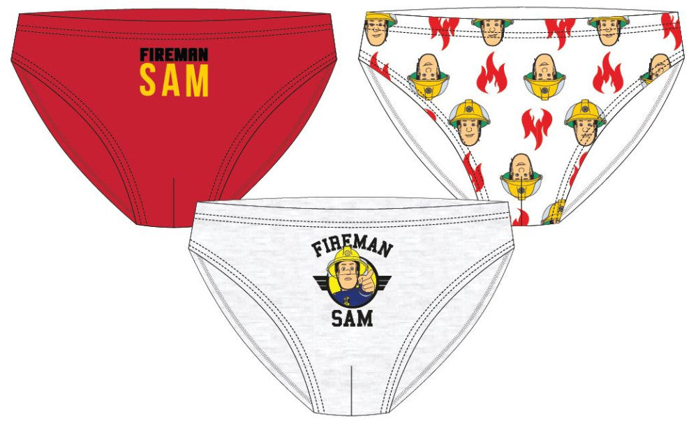 Sam a tűzoltó Flame gyerek fehérnemű, alsó 3 darab/csomag 3 - 8 év / 98 - 128 cm
