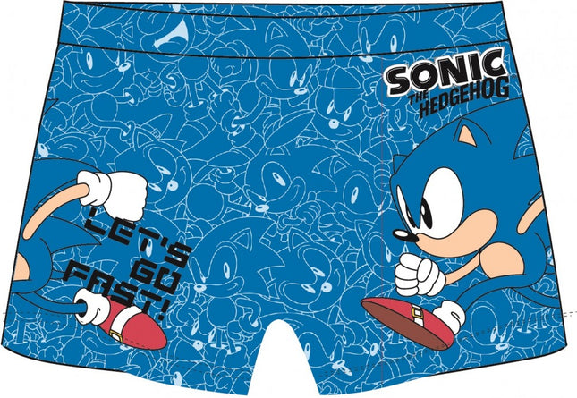 Sonic a sündisznó gyerek fürdőnadrág, short 2 - 8 év / 92 - 128 cm