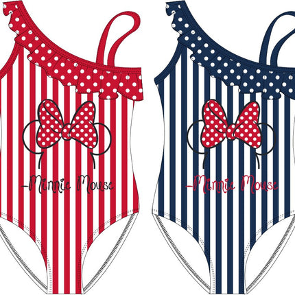 Disney Minnie Striped gyerek fürdőruha, úszó 4 - 9 év / 104 - 134 cm