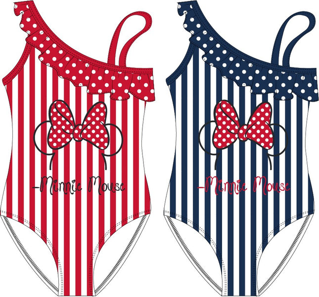 Disney Minnie Striped gyerek fürdőruha, úszó 4 - 9 év / 104 - 134 cm