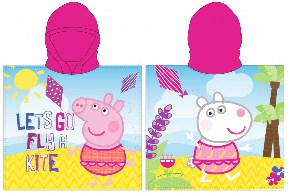 Peppa malac strand törölköző poncsó 55*110cm (Fast Dry)