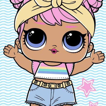 LOL Surprise fürdőlepedő, strand törölköző 70x140cm (Fast Dry)