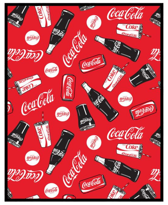 Coca-Cola coral fleece, polár takaró 120x150cm