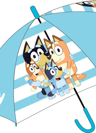 Bluey Family gyerek átlátszó félautomata esernyő Ø74 cm