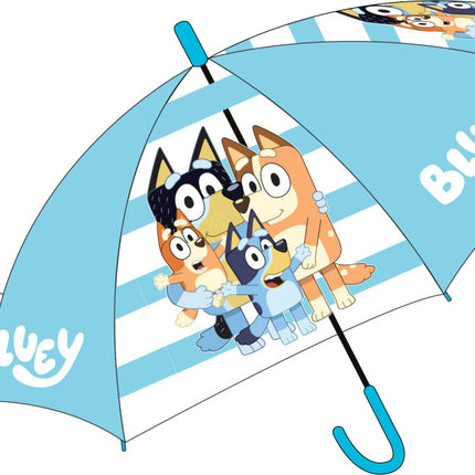 Bluey Family gyerek átlátszó félautomata esernyő Ø74 cm