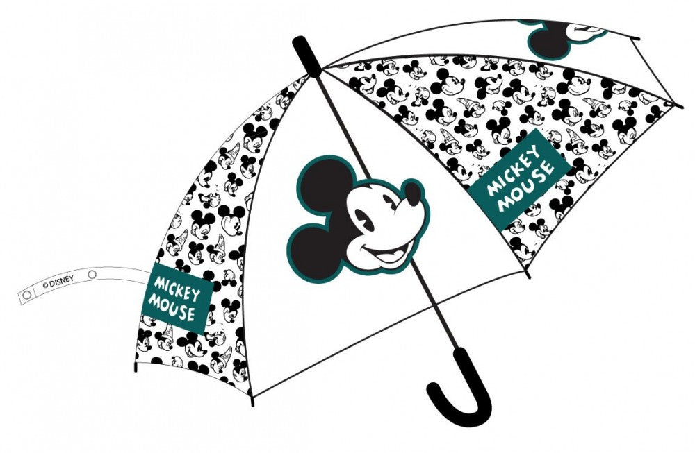 Disney Mickey gyerek átlátszó félautomata esernyő Ø78 cm