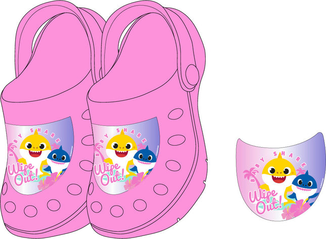 Baby Shark Wipe Out gyerek papucs clog 24-31