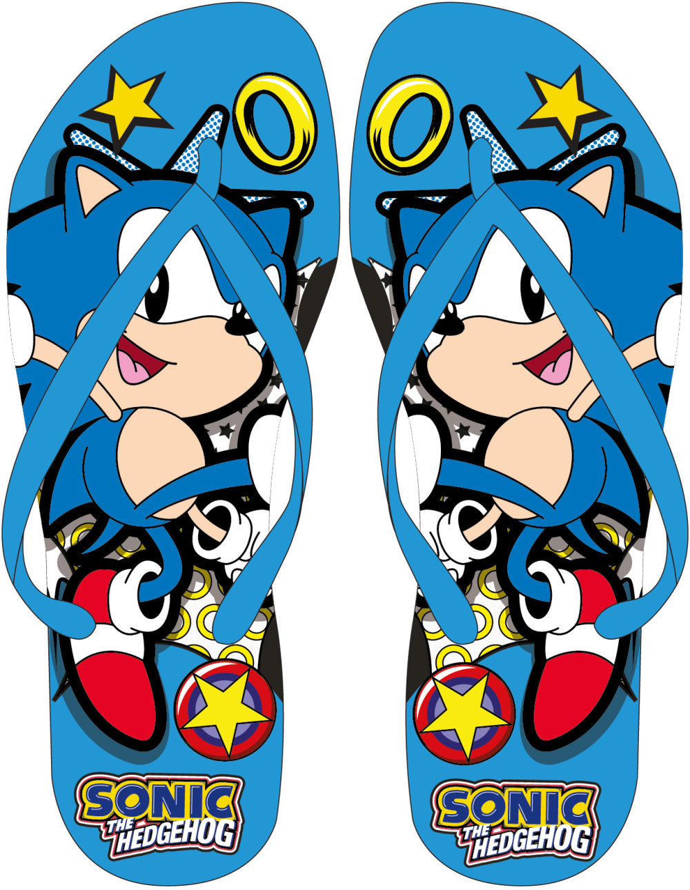 Sonic a sündisznó Sprinters gyerek papucs, Flip-Flop 25-34