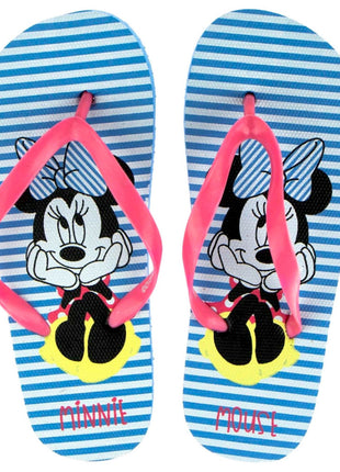 Disney Minnie Blue Bow gyerek papucs, Flip-Flop 26-33