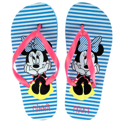 Disney Minnie Blue Bow gyerek papucs, Flip-Flop 26-33