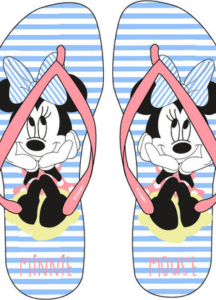 Disney Minnie Blue Bow gyerek papucs, Flip-Flop 26-33