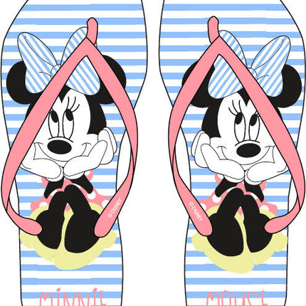 Disney Minnie Blue Bow gyerek papucs, Flip-Flop 26-33