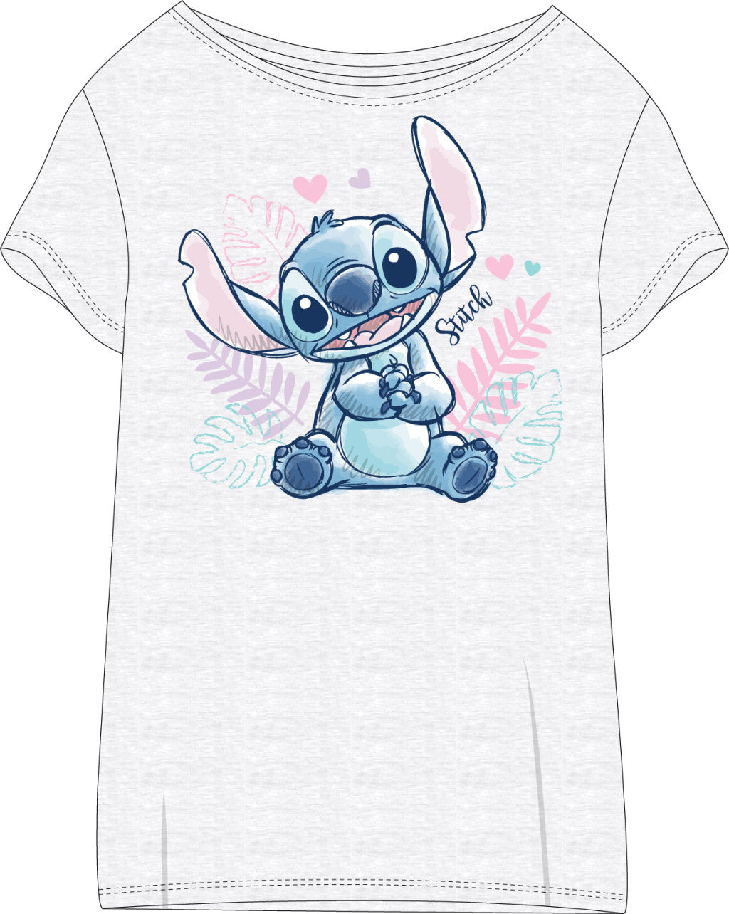 Disney Lilo és Stitch, A csillagkutya női rövid hálópóló L