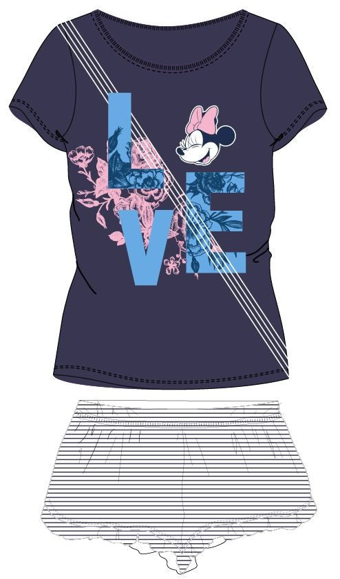 Disney Minnie női rövid pizsama S-XL