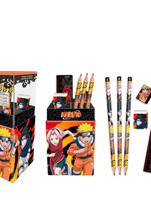 Naruto asztali tolltartó szett
