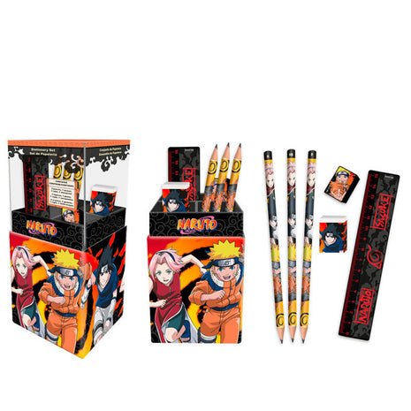 Naruto asztali tolltartó szett