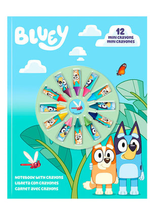 Bluey Life füzet + mini zsírkréta szett
