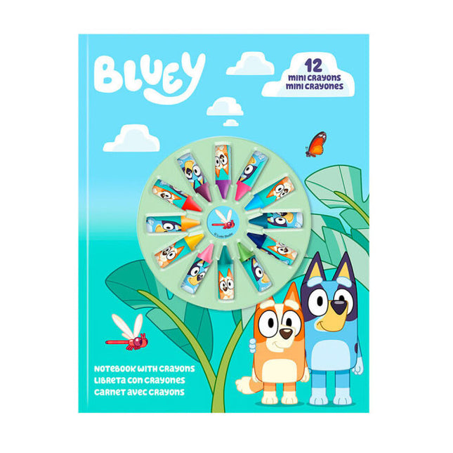 Bluey Life füzet + mini zsírkréta szett
