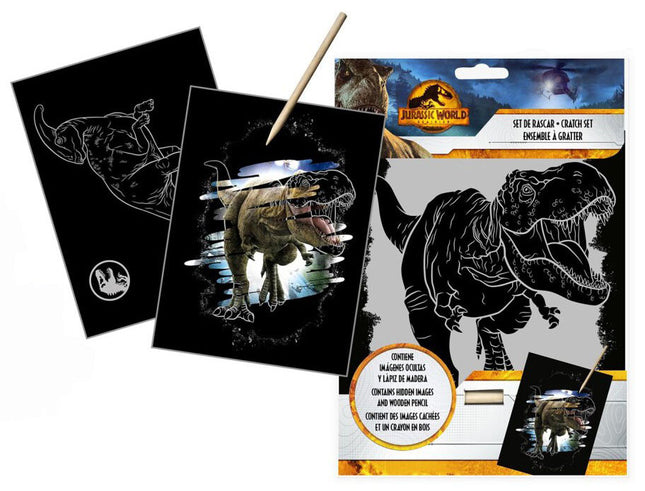 Jurassic World Dominion scratch képkarcoló készlet
