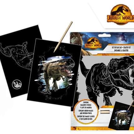 Jurassic World Dominion scratch képkarcoló készlet