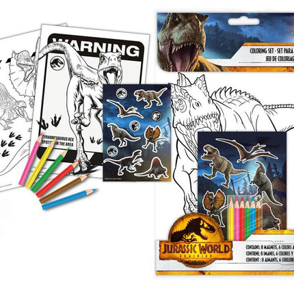 Jurassic World Dominion színező + matrica szett