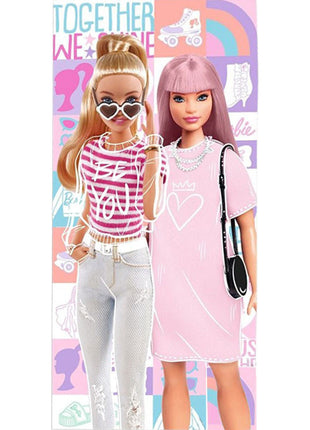 Barbie Together fürdőlepedő, strand törölköző 70x140cm