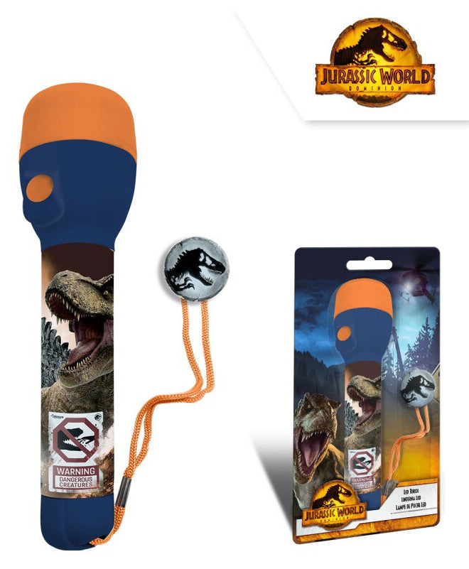 Jurassic World Dominion elemlámpa, zseblámpa 21 cm