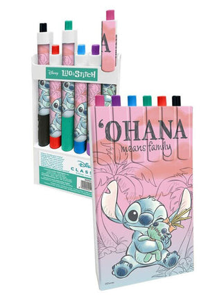 Disney Lilo és Stitch, A csillagkutya Cheeky színestoll szett 6 db-os