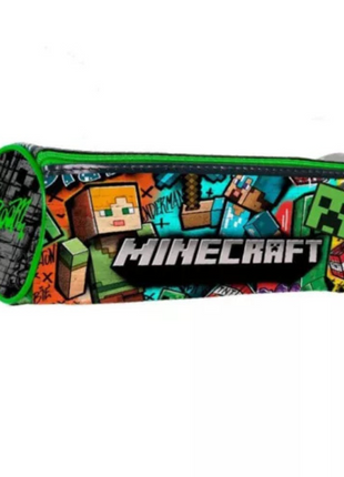 Minecraft Blocky Boom 22 cm tolltartó gyerekeknek – praktikus iskolai írószer tartó gamer mintával