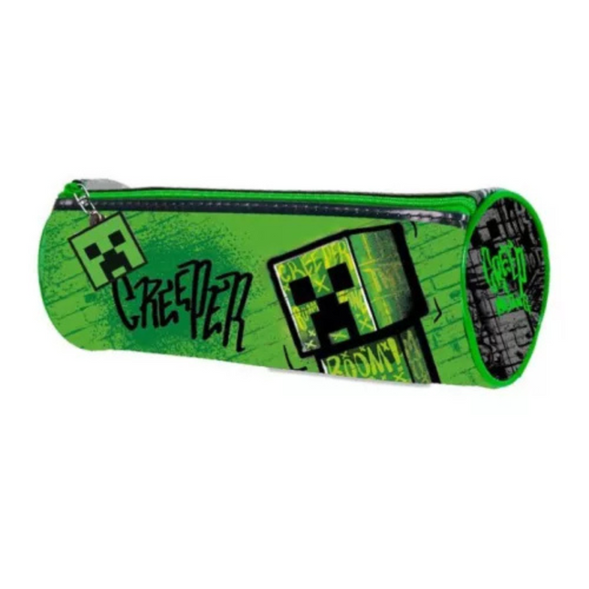 Minecraft Blocky Boom 22 cm tolltartó gyerekeknek – praktikus iskolai írószer tartó gamer mintával