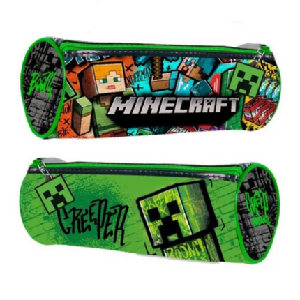 Minecraft Blocky Boom 22 cm tolltartó gyerekeknek – praktikus iskolai írószer tartó gamer mintával