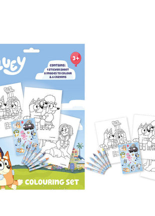 Bluey Life színező szett matricával