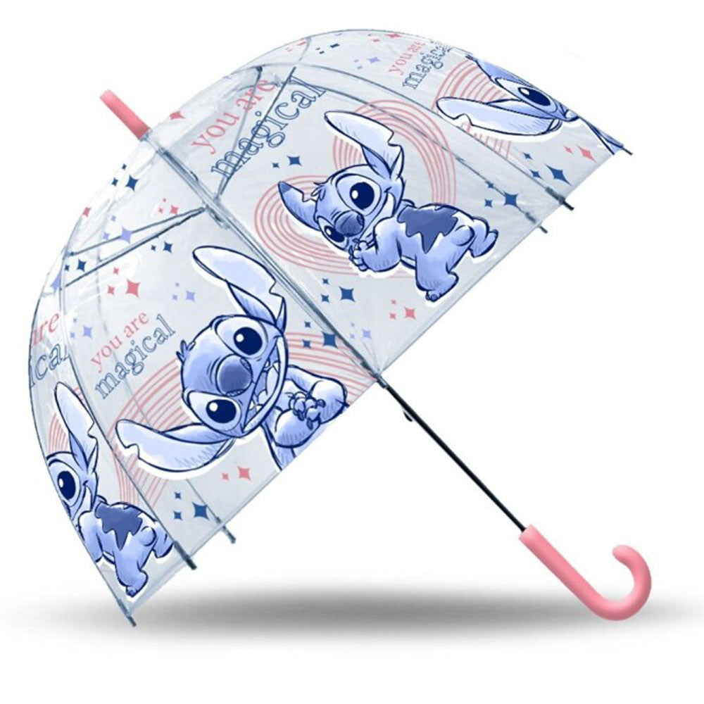 Disney Lilo és Stitch, A csillagkutya Magical gyerek átlátszó félautomata esernyő Ø70 cm