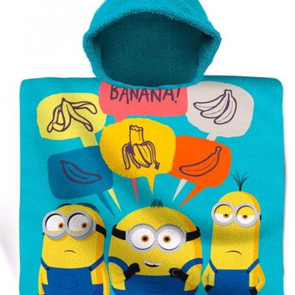 Minyonok Banana strand törölköző poncsó 60x120 cm
