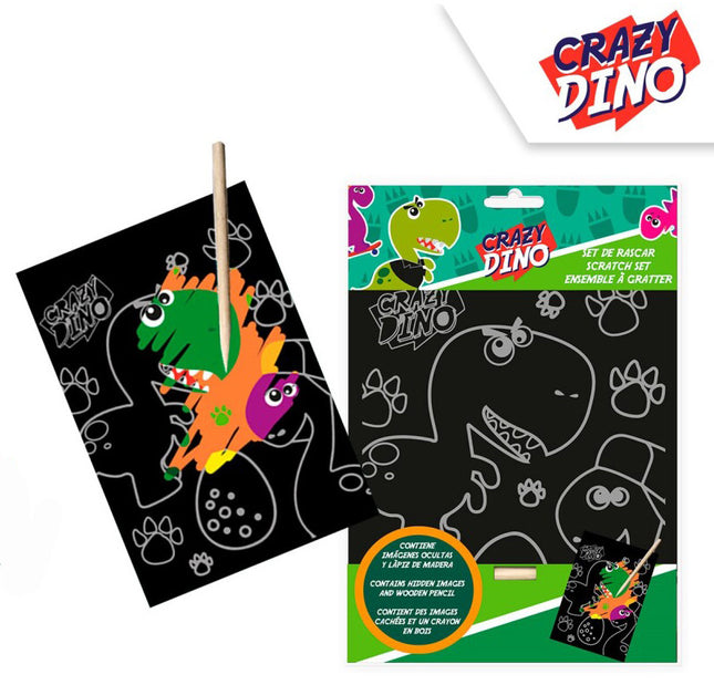 Dinoszaurusz scratch képkarcoló készlet