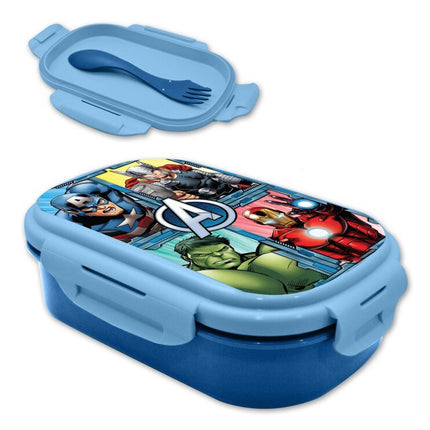 Bosszúállók szendvicsdoboz + evőeszköz szett