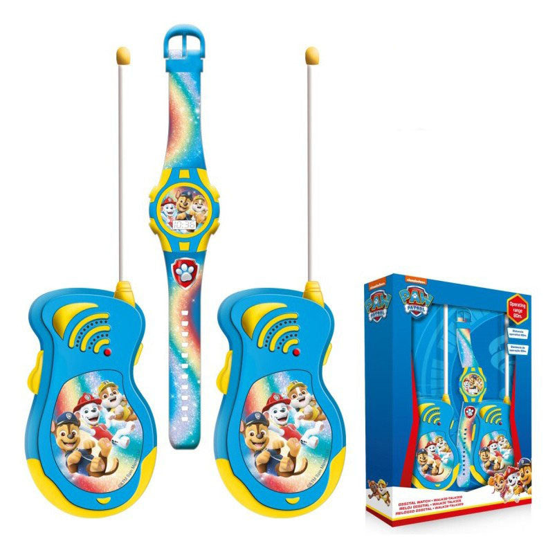 Mancs Őrjárat Walkie Talkie + digitális karóra szett