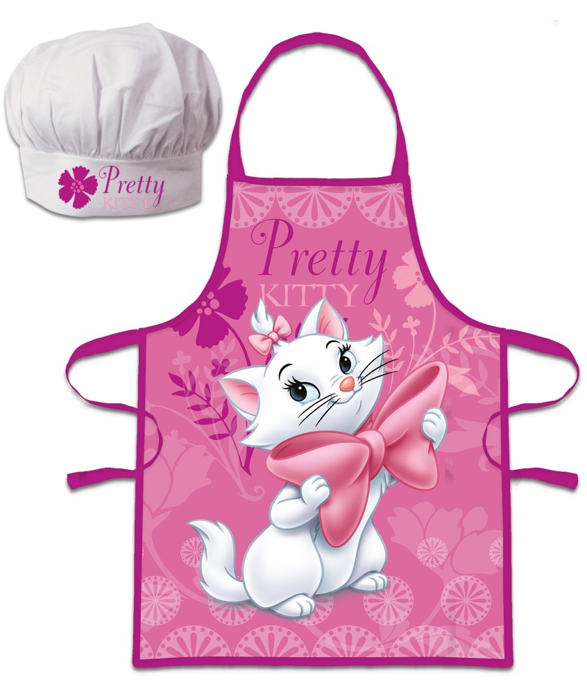 Disney Marie Cica Pretty Kitty gyerek kötény 2 darabos szett