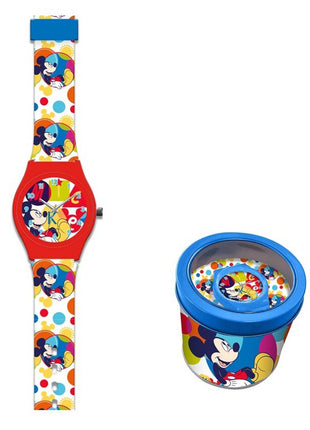 Disney Mickey Bubble analóg karóra fém dobozban