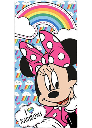 Disney Minnie Rainbows fürdőlepedő, strand törölköző 70x140cm