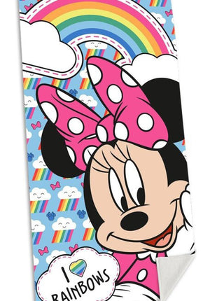 Disney Minnie Rainbows fürdőlepedő, strand törölköző 70x140cm