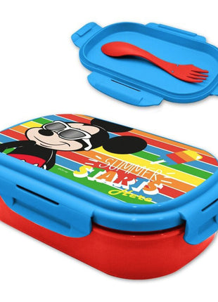 Disney Mickey Starts szendvicsdoboz + evőeszköz szett