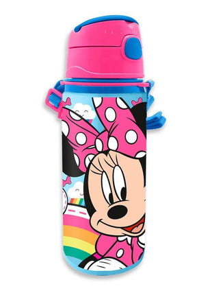 Disney Minnie alumínium szívószálas kulacs akasztóval 600 ml