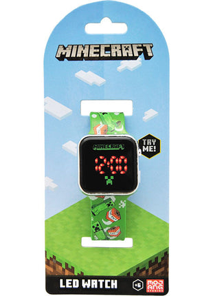 Minecraft TNT digitális LED karóra