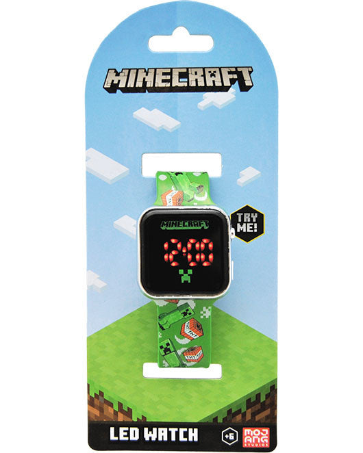 Minecraft TNT digitális LED karóra