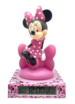 Disney Minnie Chic 3D éjszakai lámpa és ébresztőóra