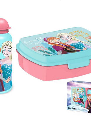 Disney Jégvarázs Enchanted szendvicsdoboz + alumínium kulacs szett